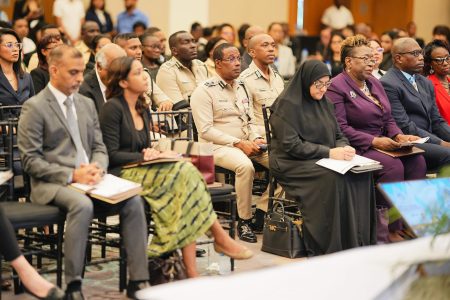 Part of the gathering yesterday at the First Legal Conference on Criminal Justice Reform— Advancing the Needham’s Point Declaration. (Office of the President photo)