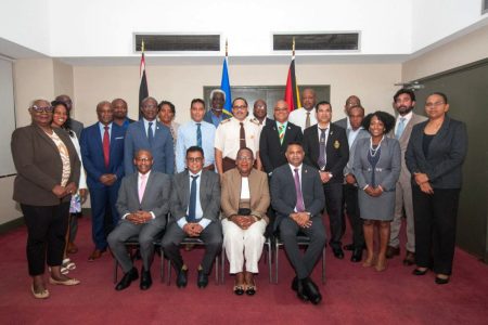 Officials at a high-level meeting in Trinidad on the CARICOM ferry service 