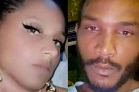 SLAIN: Latoya Voisien (left) and  FATALLY SHOT: Dwane Richardson