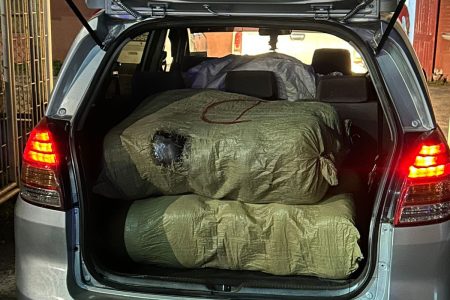 The packed vehicle (Police photo)