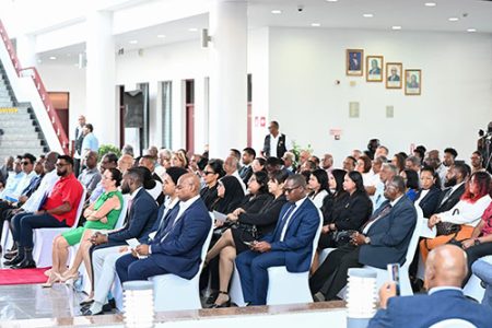 Part of the gathering  at the launch of the non-profit entity (Office of the President photo)