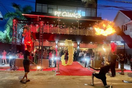 United States based Asian cuisine franchise P.F. Chang’s yesterday formally opened a restaurant here, at High Street Georgetown. President Irfaan Ali and United States Ambassador Nicole Theriot attended the opening. 