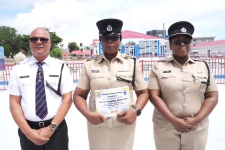 Phiona Harris (centre) (Police photo)