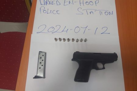 The pistol retrieved (Police photo)