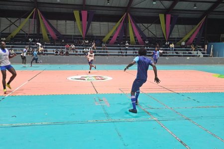 Action in the inaugural edition of the ‘Bend it Like Beckham’ Futsal Championship