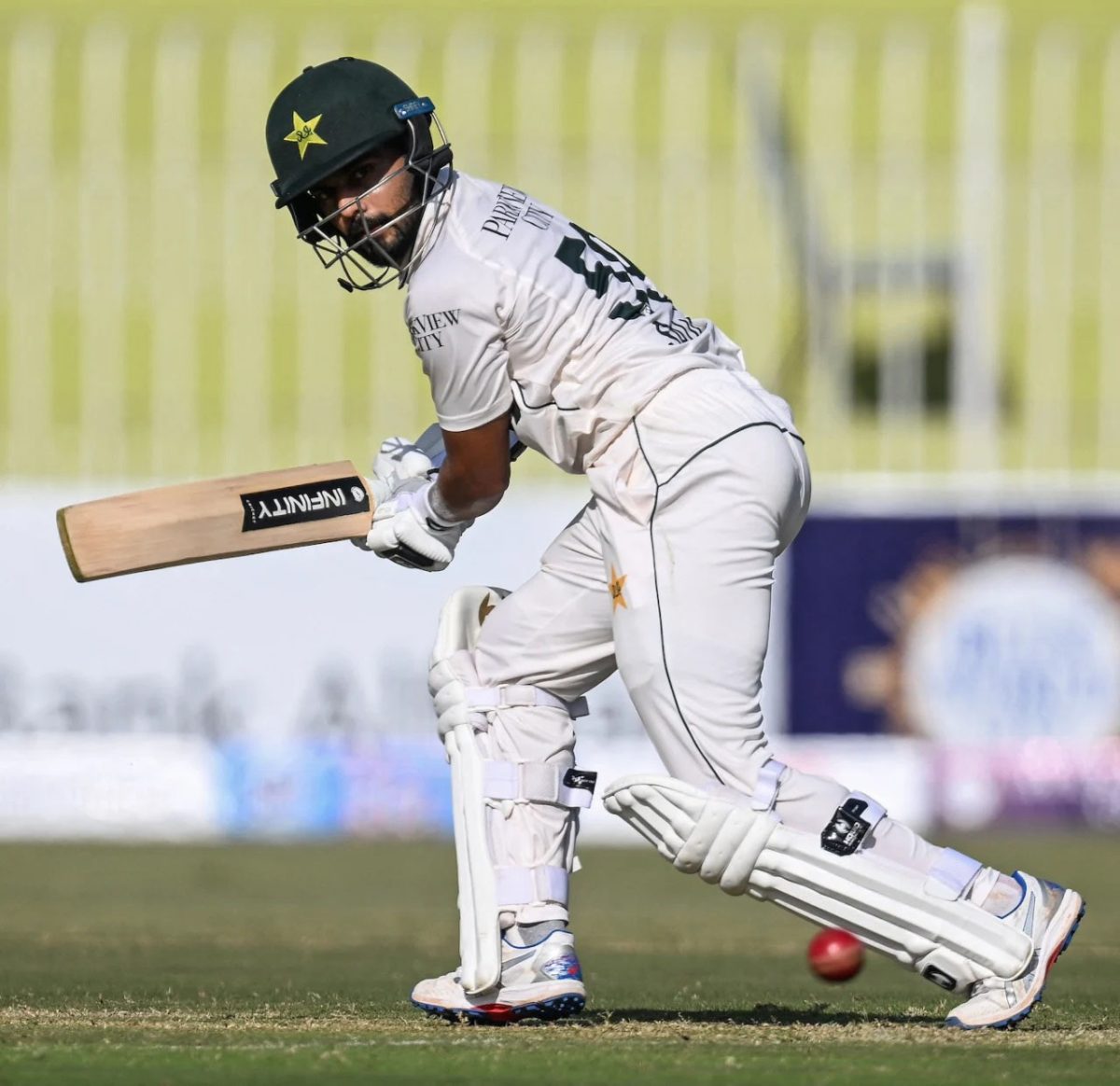 Saud Shakeel held together the Pakistani innings in
partnership with Saim Ayub with an unbeaten 57