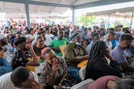 Attendees at an earlier GYSBI job fair