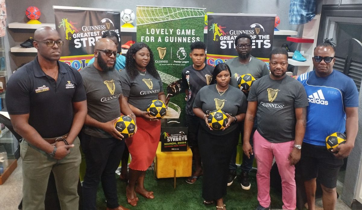 Team representatives and officials pose for a photo opportunity at the conclusion of the launch of the Guinness ‘Greatest of the Streets’ National Championship.