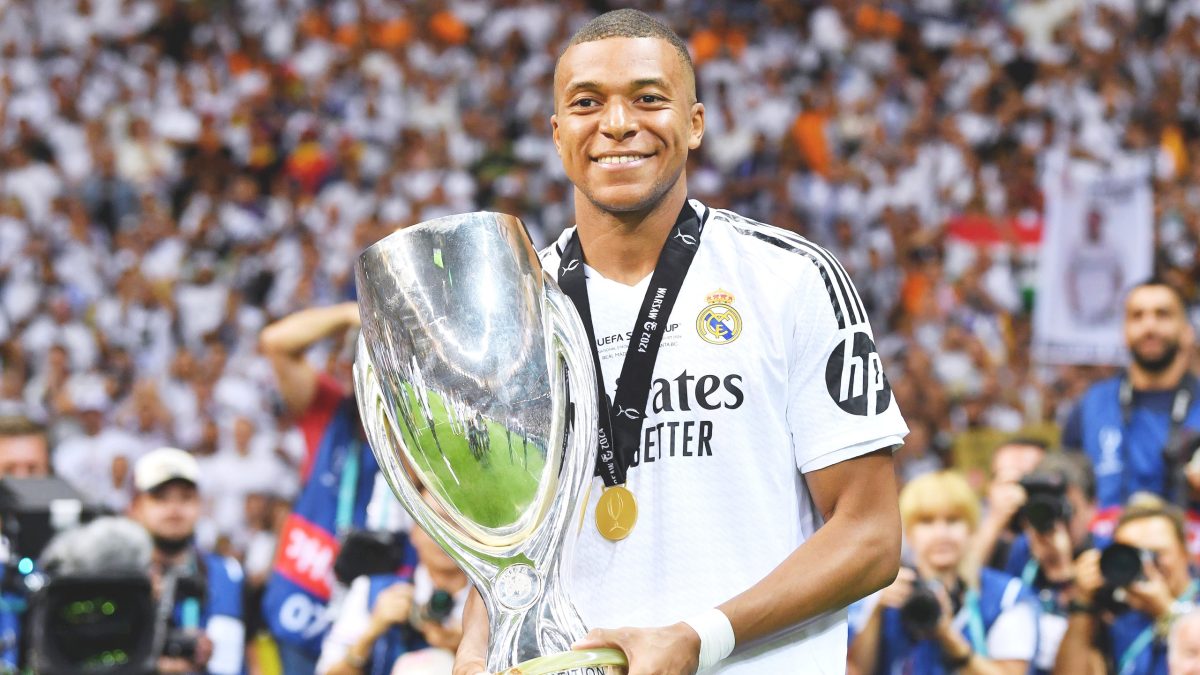 Kylian Mbappe scored on his debut for Real Madrid as they won the UEFA Super Cup