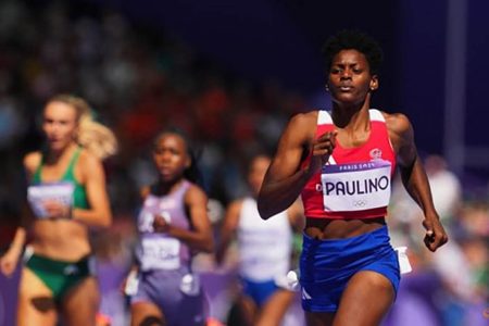 Marileidy Paulino of Dominican Republic in action during heat 5. REUTERS/Aleksandra Szmigiel