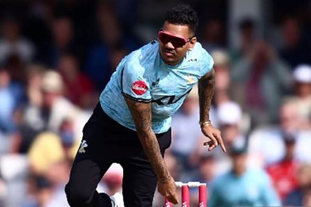 Sunil Narine failed with both bat and ball for the Surrey Jaguars.