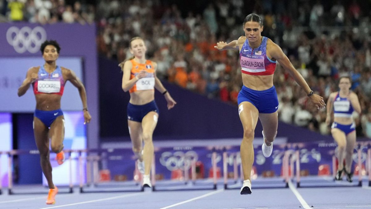 Dominant! Defending champion USA’s Sydney McLaughlin-Levrone smashed the women’s 400m hurdles world record for the sixth time en route to the title (World Athletics Photo).
