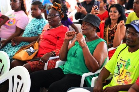 Persons attending the emancipation celebrations in Berbice (DPI photo)