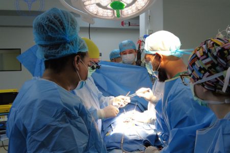 The surgeons at work (GPHC photo)