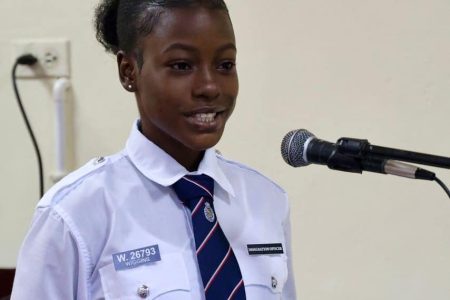 Jasmin Wiggins was the valedictorian (Police photo)
