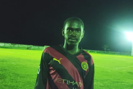 Julius Hamilton was the
goalscorer for Mahaica Determinators
