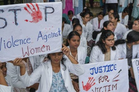 Government hospitals across India suspended services this week against a doctor's rape and murder. (AP PHOTO)