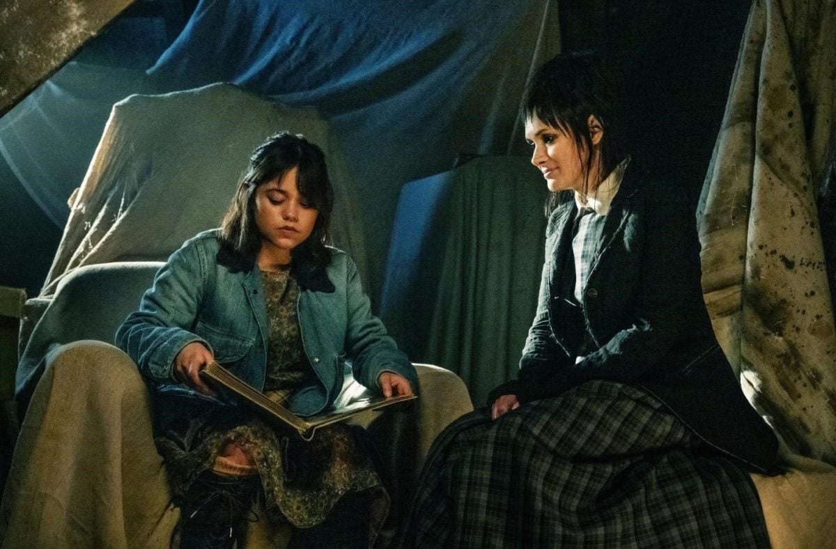 Jenny Ortega and Winona Ryder in “Beetlejuice Beetlejuice”
