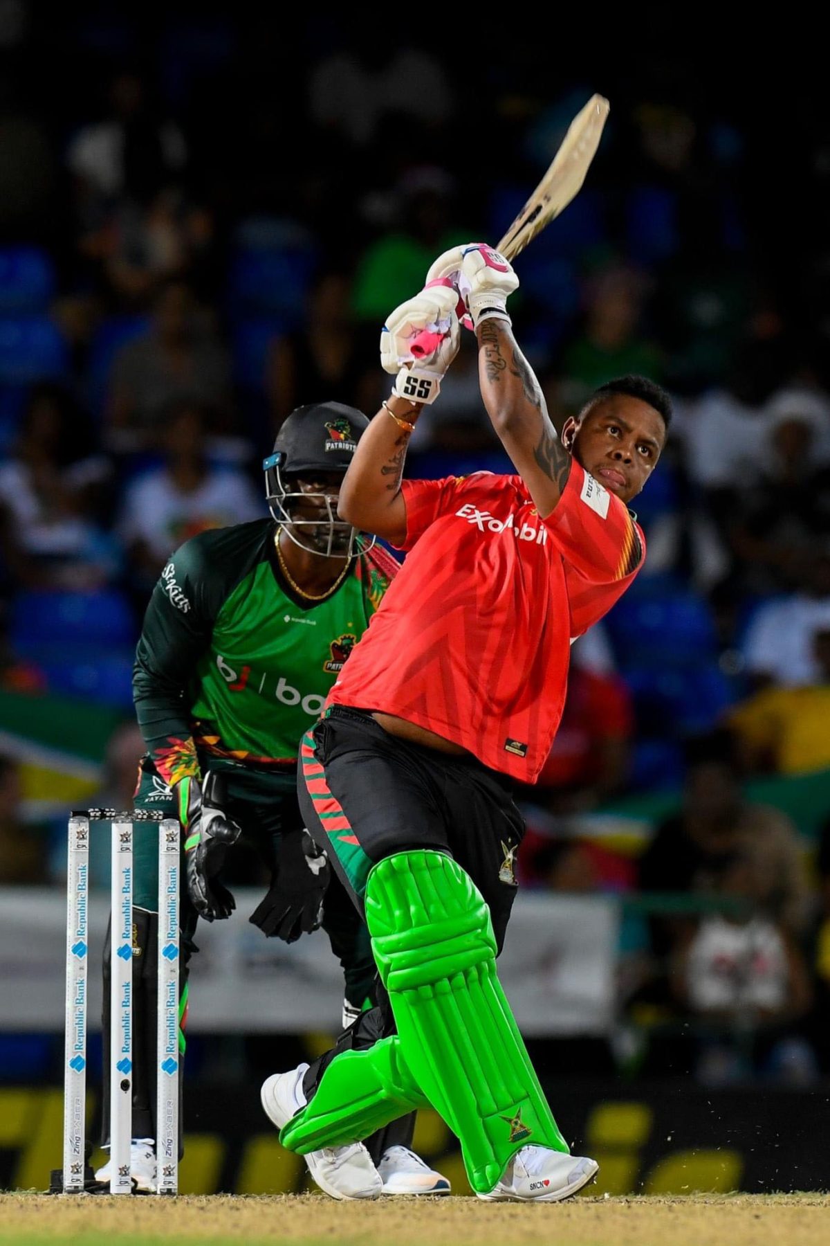 Shimron Hetmyer scorched the Patriots bowling lineup with a brutal 91 from 39 deliveries (CPL Photo).