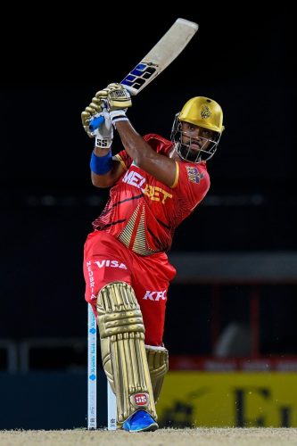 Nicholas Pooran led the assault for the Trinbago Knight Riders with a swashbuckling 97 from 43 deliveries. (CPL Photo)