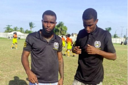 Beavers scorers from left: Glenroy Semple and Kareem Harris