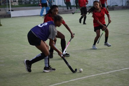 A scene from the Igloo Hockey Festival at the GCC ground artificial turf