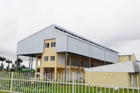 The newly rebuilt North Ruimveldt Multilateral Secondary School 