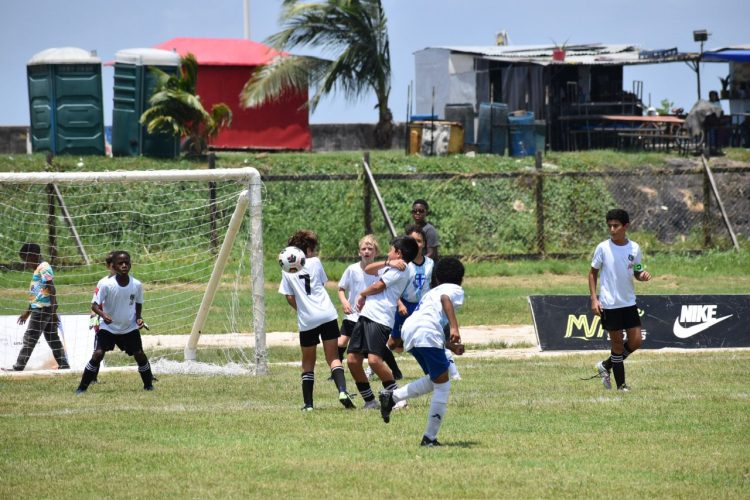 A scene from the Marian Academy and Georgetown International Academy encounter.