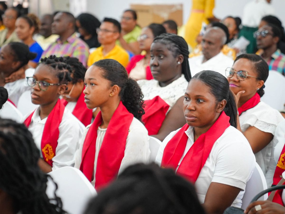 Some of those in attendance at the launch yesterday. (Ministry of Education photo) 