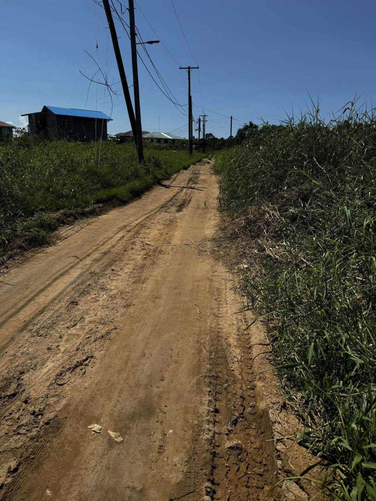 Where the road is to be built (Ministry of Public Works photo) 