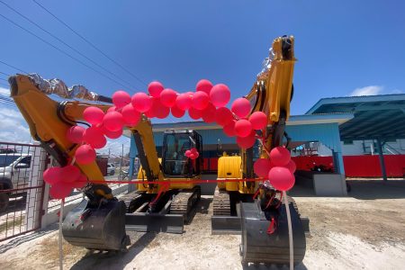 One of the excavators commissioned