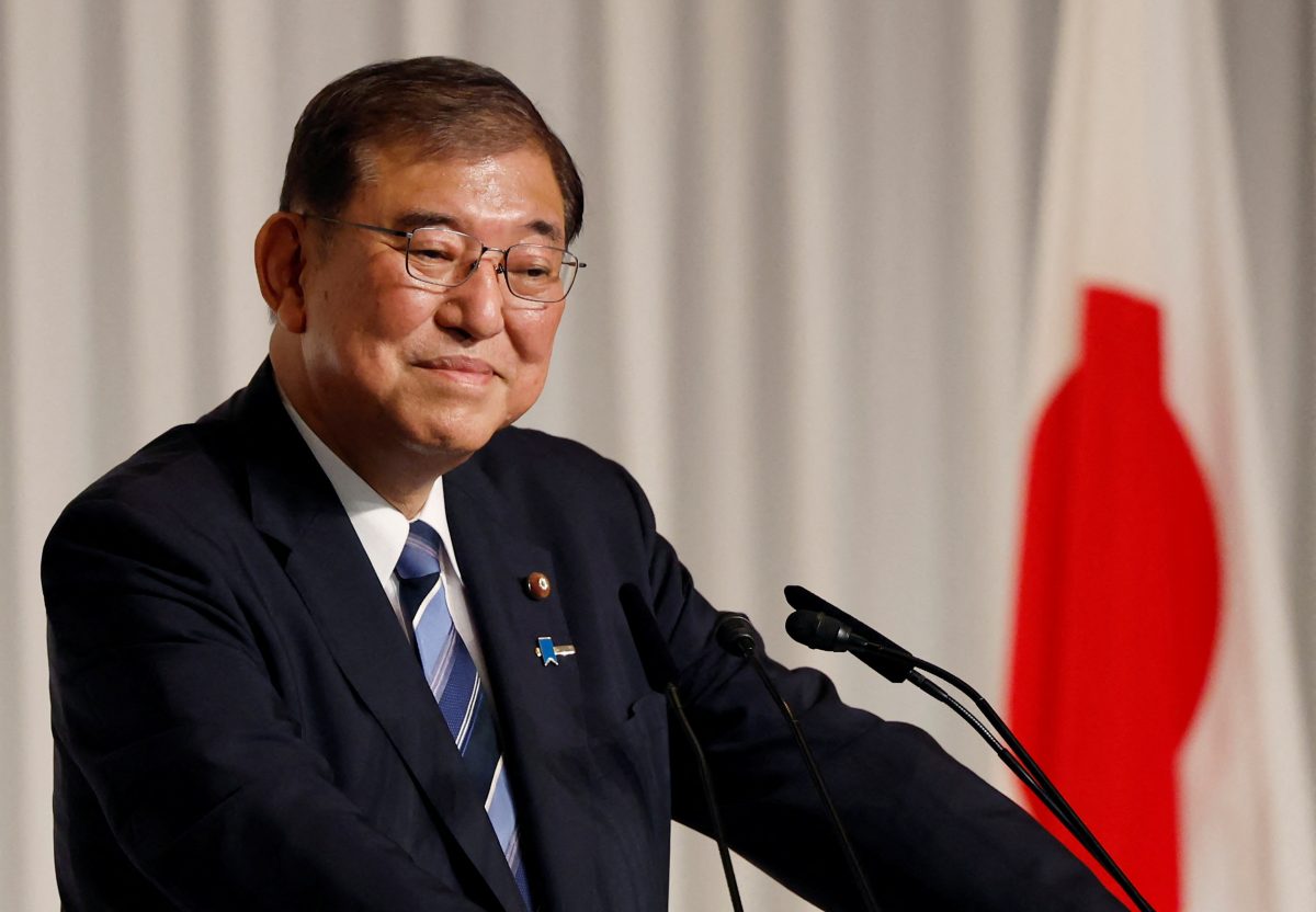 Shigeru Ishiba, the newly elected leader of Japan’s ruling party, the Liberal Democratic Party (LDP) holds a press conference after the LDP leadership election, in Tokyo, Japan September 27, 2024. REUTERS/Kim Kyung-Hoon/Pool