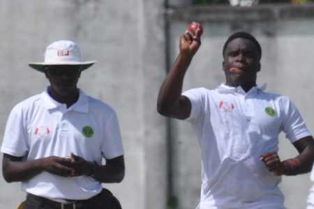 All-rounder Joshua Jones had a terrific
all-round outing for GDF in a crushing innings
and 19 runs victory over Malteenoes. (File photo)
