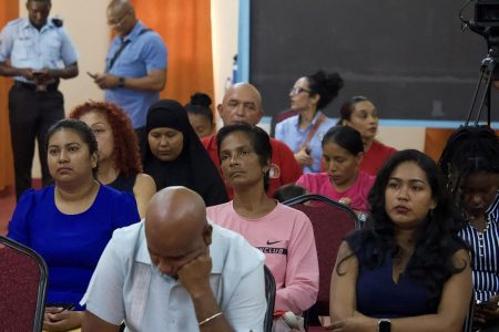 The audience at one of the outreaches (Anil Nandlall’s Facebook page)