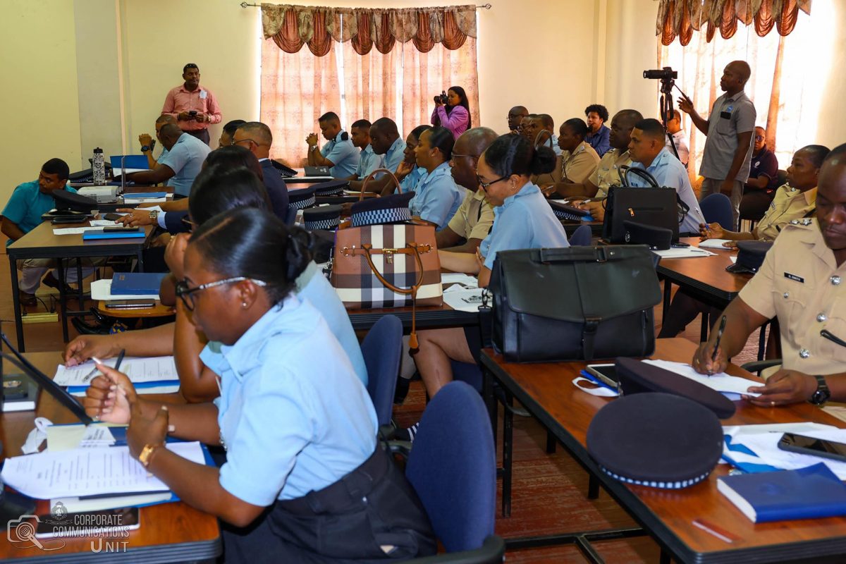 The procurement training yesterday (Police photo)