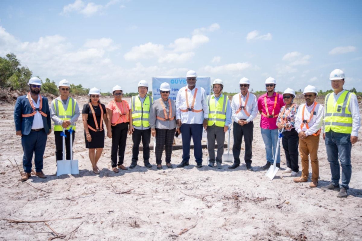 The sod-turning squad (Office of the Prime Minister photo)