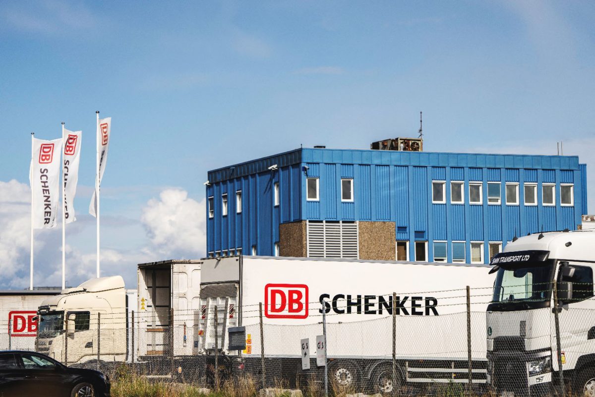 A view of the Logistics center of transport company DB Schenker in Hvidovre, Denmark, September 12, 2024. Ritzau Scanpix/via REUTERS/File Photo 