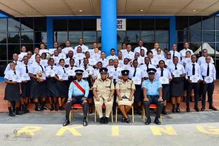 The new constables standing (Police photo)