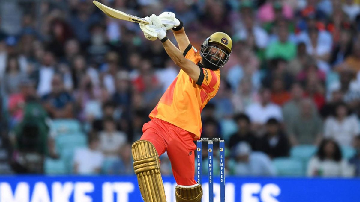 Moeen Ali in action for Birmingham Phoenix in the Hundred  •  Getty Images
