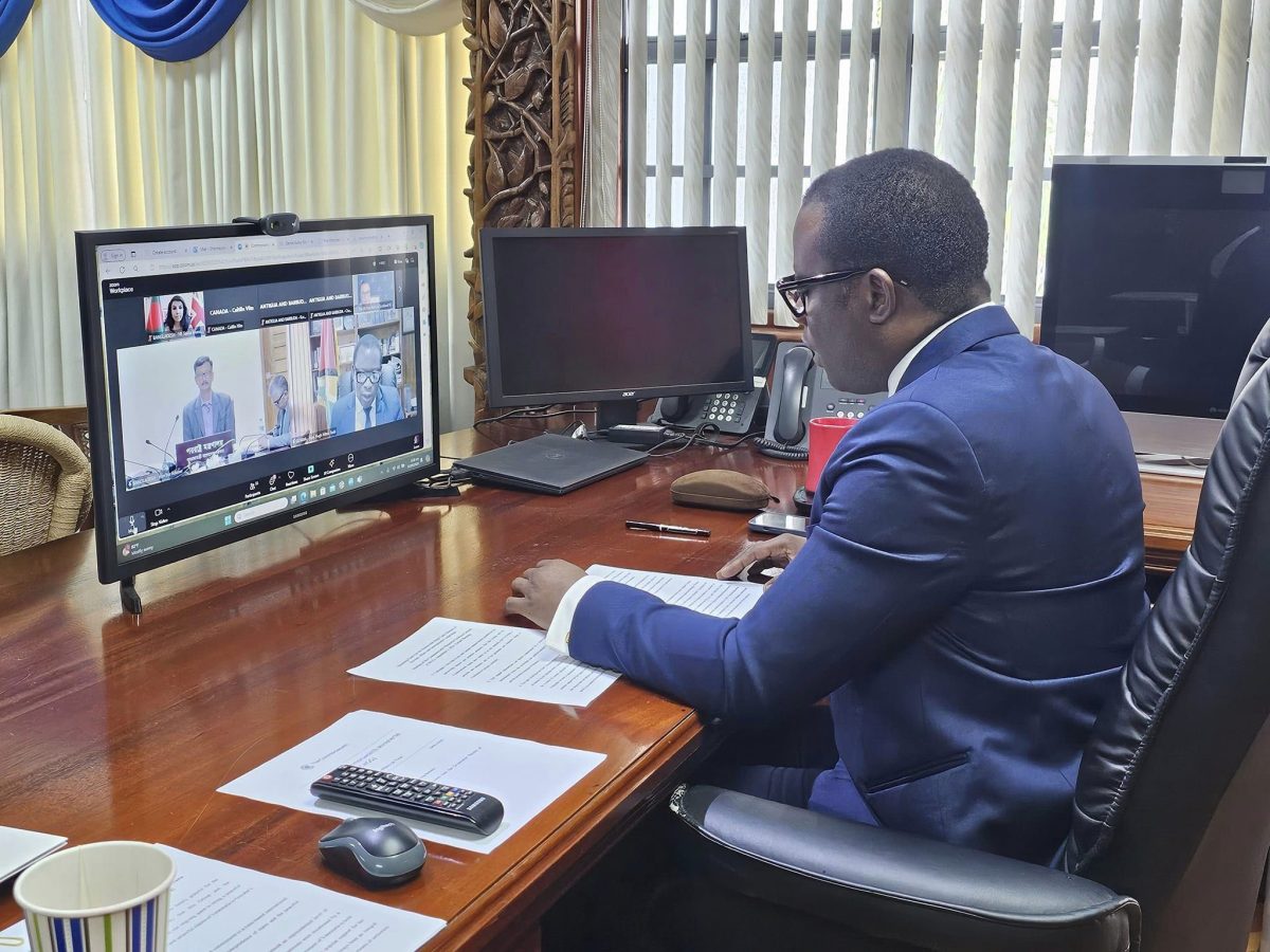 Minister of Foreign Affairs and International Co-operation Hugh Todd participating in the meeting. (Ministry of Foreign Affairs photo) 