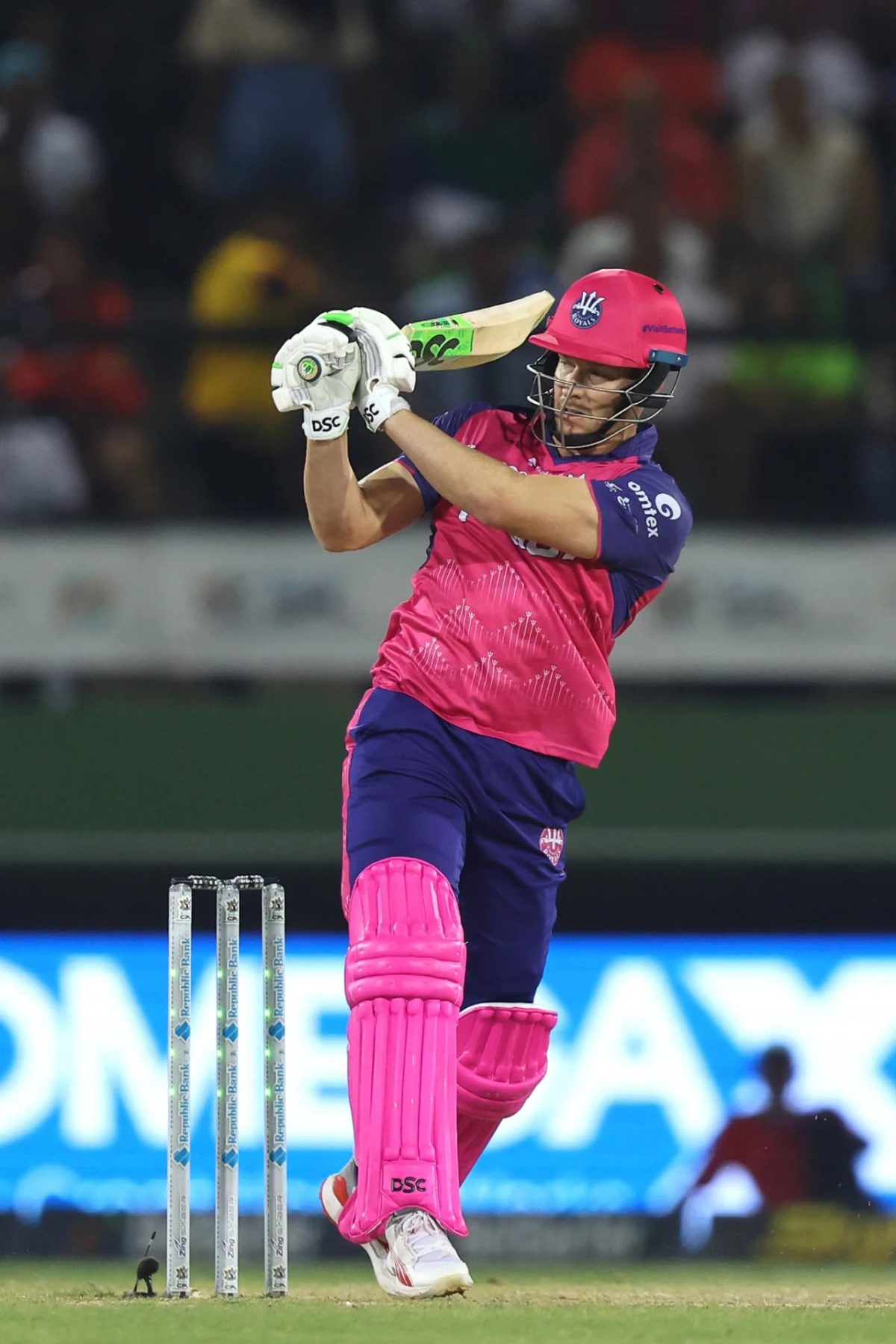 David Miller powered the Royals to victory with a
belligerent 50 from a mere 17 deliveries (CPL Photo)