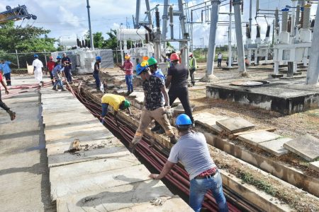  The Guyana Power & Light (GPL) recently announced that work is progressing to install the 35 MVA Transformer at its Grove East Bank Demerara Station.