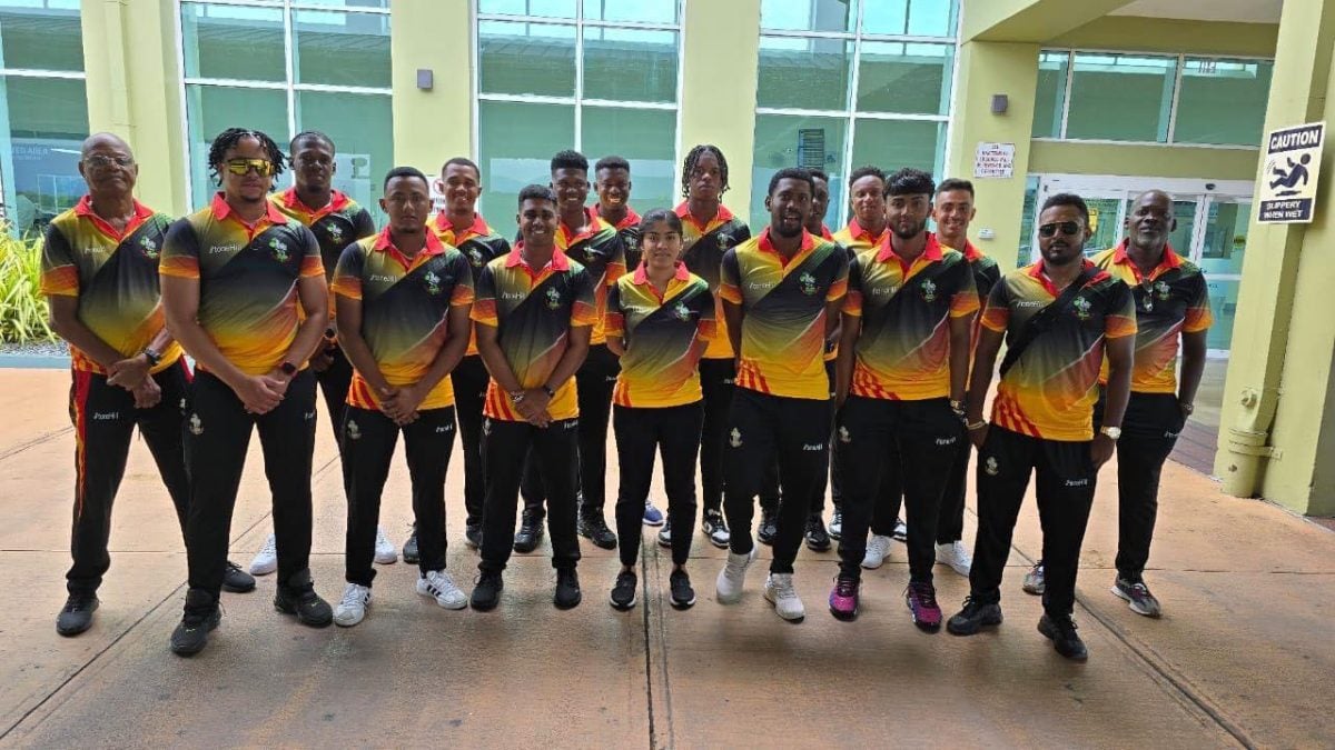 The Guyana Harpy Eagles team, which will
compete in the CWI Regional Super50 Championship, arrived yesterday in Trinidad and Tobago.
