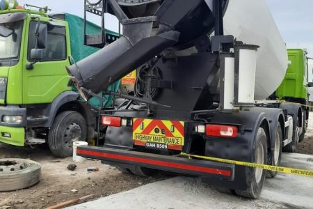 A piece of machinery at the site (OSH photo)