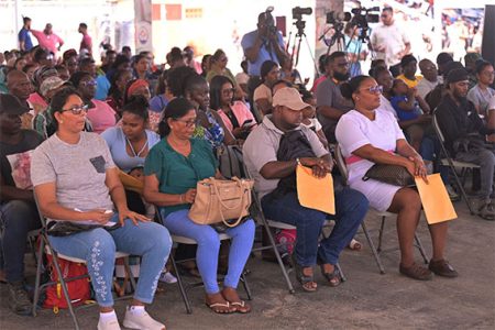 Some of the persons to be awarded lots (CHPA photo)