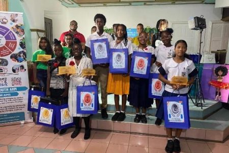 Winners of Policy Forum Guyana’s “Waste to Win” challenge