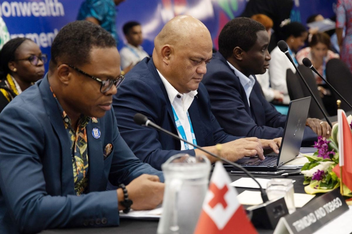 Minister of Foreign and CARICOM Affairs Dr Amery Browne at the Commonwealth Heads of Government Meeting (CHOGM) in Apia, Samoa.COURTESY: SAMOA CHOGM 2024
