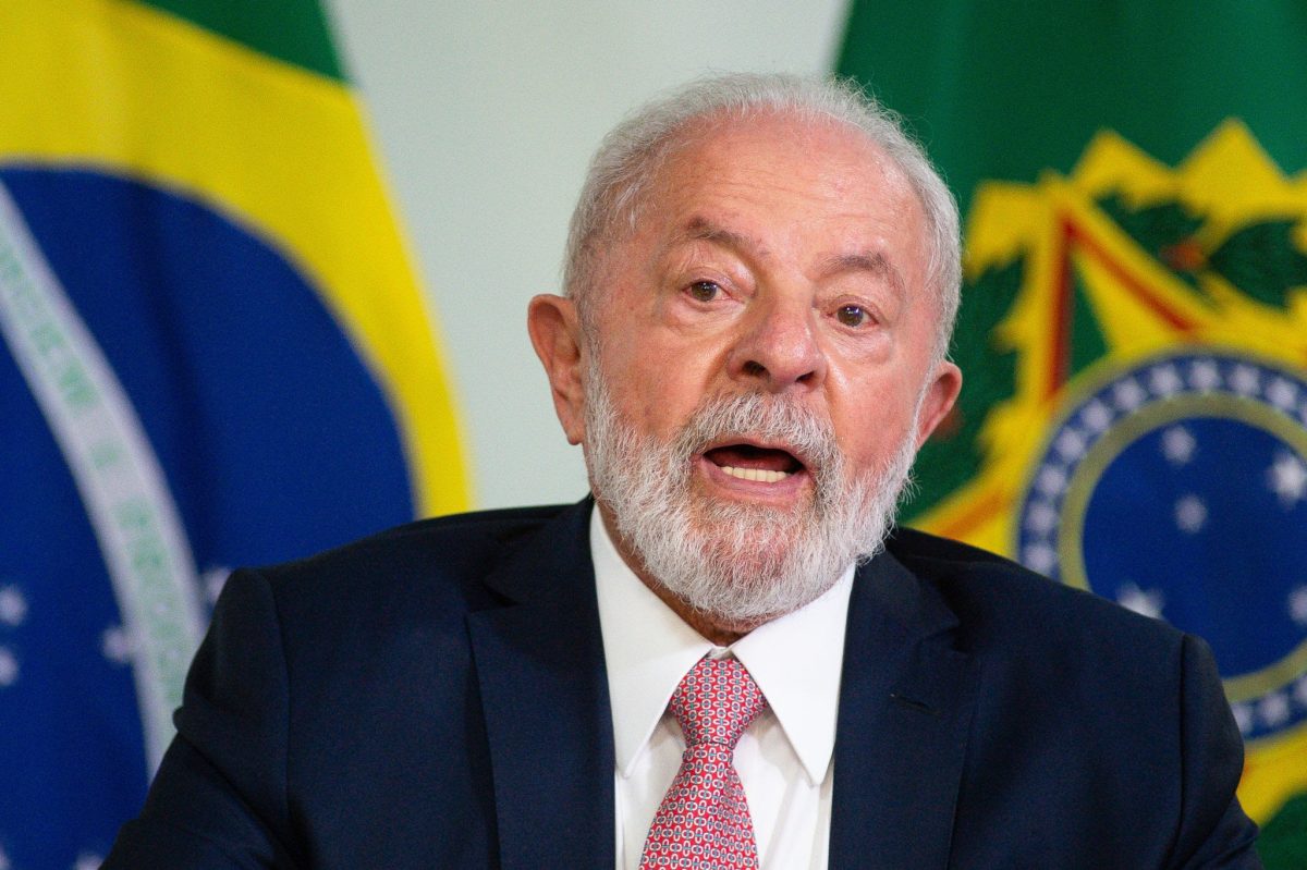 Luiz Inacio Lula da Silva, Brazil’s president, speaks during meeting at Planalto Palace in Brasilia, Brazil, on Wednesday, Sept. 27, 2023.   Photographer: Andressa Anholete/Bloomberg via Getty Images