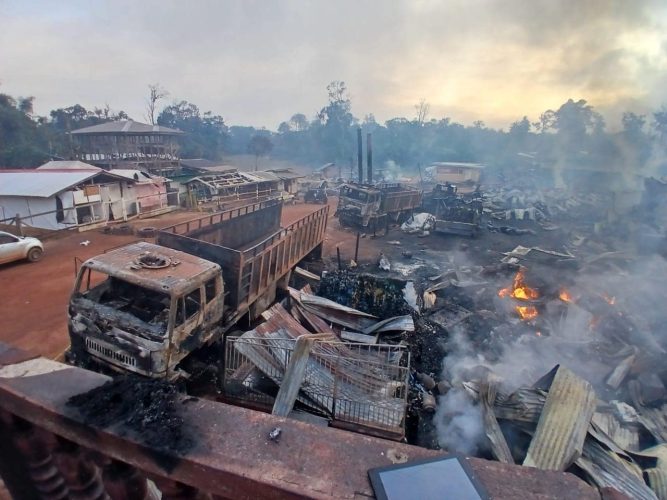 The aftermath of the fire (GFS photo)