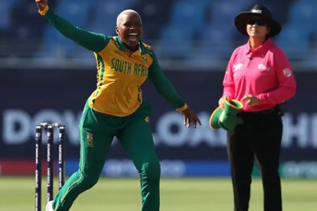 South Africa’s Nonkululeko Mlaba took four wickets and was adjudged Player-of-the-Match